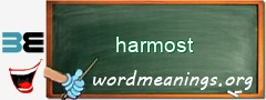 WordMeaning blackboard for harmost